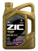 как выглядит масло моторное zic top 0w40 sp 4л на фото