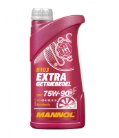 как выглядит масло трансмиссионное mannol extra getriebeoel 75w90 gl-4/gl-5 ls 1л на фото