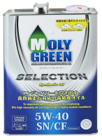 как выглядит масло моторное molygreen selection sn/cf 5w40 4л  на фото