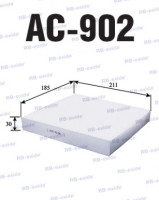 как выглядит rb-exide фильтр салонный ac902c на фото