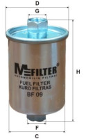 как выглядит m-filter фильтр топливный bf09 на фото